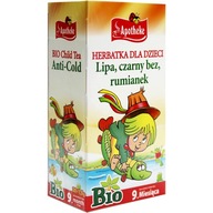 Apotheke Herbatka Przeziębienna Dzieci Lipa Czarny Bez Rumianek BIO 20x1,5g