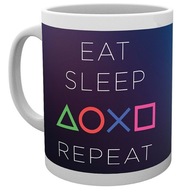 KUBEK PLAYSTATION DLA GRACZA EAT SLEEP REPEAT