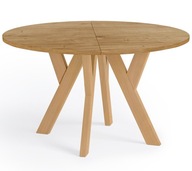 Stół okrągły FORNIR DĘBOWY PERO 100/200 drewno DĄB NATURALNY rozkładany