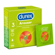 DUREX prezerwatywy Arouser prążkowane 3 szt