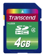TRANSCEND 4 GB SD SDHC Class 4 karta pamięci std