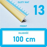 Spojovacia lišta prahová TEOWNIK 13 mm ZLATÁ MAT 1 m