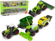 Traktor x 2 Poľnohospodárske stroje Kombajn