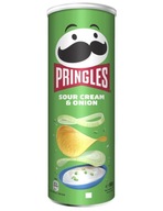 Chipsy Pringles Sour Cream&Onion Chrupki Kwaśna śmietana i Cebula Tuba 165g