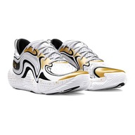 Basketbalové topánky Under Armour Spawn 6 white/black/metallic gold 42.5