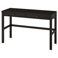 IKEA HEMNES Písací stôl so zásuvkami čiernohnedý 120x47
