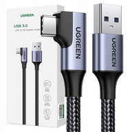 UGREEN KABEL PRZEWÓD KĄTOWY USB / USB-C 3A 1M TRANSFER DANYCH DO 5Gb/s