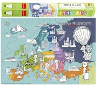 Mapa na vyfarbenie XXL "Pamiatky Európy" Monumi