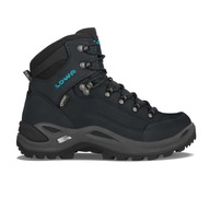 Buty turystyczne damskie LOWA Renegade GTX Mid asphalt/turquoise 39 EU