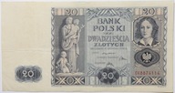 Banknot 20 Złotych - 1936 rok - Seria DK