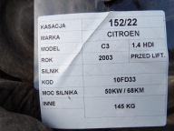 engine complete Citroen C3 1,4 HDI 10FD33 SIEMENS