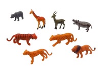 A3724 -5 Zwierzęta dzikie figurki, zestaw zwierząt