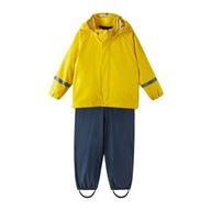 Komplet przeciwdeszczowy dziecięcy Reima Tihku kurtka+spodnie żółto 116