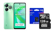 Smartfón Infinix SMART 8 3 GB / 64 GB 4G (LTE) zelený + Pamäťová karta SDXC M1AA-1280R12 128 GB