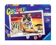 CREART MAĽOVANKA TIGER FARBY ŠTETEC RAVENSBURGER