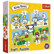 Puzzle Mačacie mačiatko Trefl 4w1 Deň mačacích mačiek 34372 CERTIFIKÁT