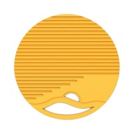 Mata silikonowa żaroodporna antypoślizgowa żółta