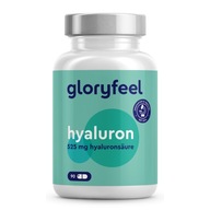 KYSELINA HYALURONOVÁ 525 mg zdravá pokožka nechty vegan 90 kapsúl gloryfeel