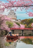 PUZZLE TRADYCYJNE 1000 EL. COMPACT HIMEJI CASTLE IN SPRING ZAMEK WIOSNĄ CLE