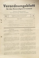 GG 1941 Rozwiązanie sekt i podobnych zrzeszeń w Generalnym Gubernatorstwie