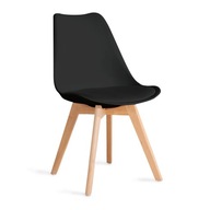 Krzesło FISCO czarne 48x56x82 cm HOMLA