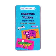 Cestovné magnetické puzzle Purple Cow pre deti