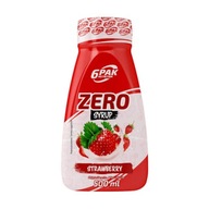 6PAK Syrop Zero 500 ml smak truskawkowy 0kcal FIT