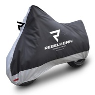 Pokrowiec Na Motocykl Rebelhorn Cover II Black Silver S (Długość 203cm)