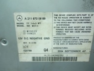 MERCEDES E W211 changer PLYT CD A2118700889