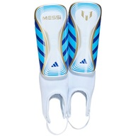 Ochraniacze piłkarskie dla dzieci adidas Messi SG Match biało-niebieskie IS