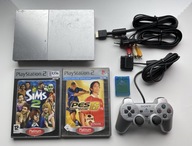 \\\ PLAYSTATION 2 SILVER SLIM PS2 SCPH-90004 + GRY ///