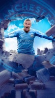 Plagát Futbalový Erling Haaland Manchester City