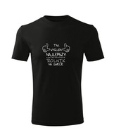 Koszulka T-shirt dziecięca M328 NAJLEPSZY ROLNIK czarna rozm 110
