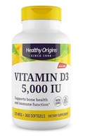 Healthy Origins Vitamín D3 5000IU 360 kapsúl 5000 IU