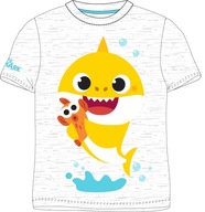 BABY SHARK T-SHIRT KOSZULKA BLUZKA NA LATO CHŁOPIĘCY REKIN SZARA 116 R39