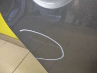 VW TOURAN door right rear part LAKIER LD7X