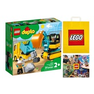 LEGO DUPLO č. 10931 - Nákladné auto a pásové rýpadlo +Taška +Katalóg 2024