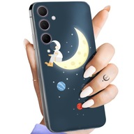 Zadný Kryt Hello Case pre SAMSUNG GALAXY A35 5G Puzdro s potlačou,farba antracitový vesmír mesiac