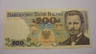 Banknot 200 zł 1982 rok - seria CD stan 1-