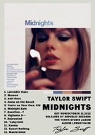 Taylor Swift Midnights Plagát bez rámčeka Obrázok s albumom Darček
