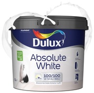 Dulux Absolute White farba absolutnie biała do ścian i sufitów 5L