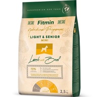 Suché krmivo Fitmin jahňacie pre psov s nadváhou 2,5 kg