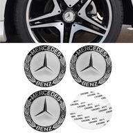 4xNaklejki koła samochodu logo Mercedes-Benz