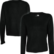 H&M Klasyczny Modny Lekki Czarny Sweter Damski Sweterek Oversize XS 34