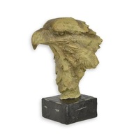 Majestatyczna Rzeźba Głowy Orła na Podstawie