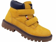 TOMMY HILFIGER TRAPERY KOZAKI BUTY TRZEWIKI RZEPY