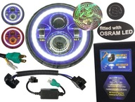 DRL LED lampa čipy OSRAM 7 reflektor modrá