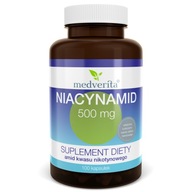 Medverita Niacínamid 500mg Niacín Vitamín B3 100