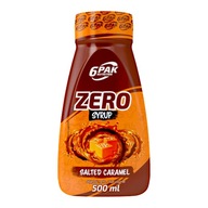 6PAK SOS SYROP SYRUP ZERO CARMEL ZERO CUKRU - 500ML SŁONY KARMEL -