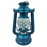 Záhradná lampa VISIACA modrá LAMPION RETRO LAMPION 24cm + KNOT